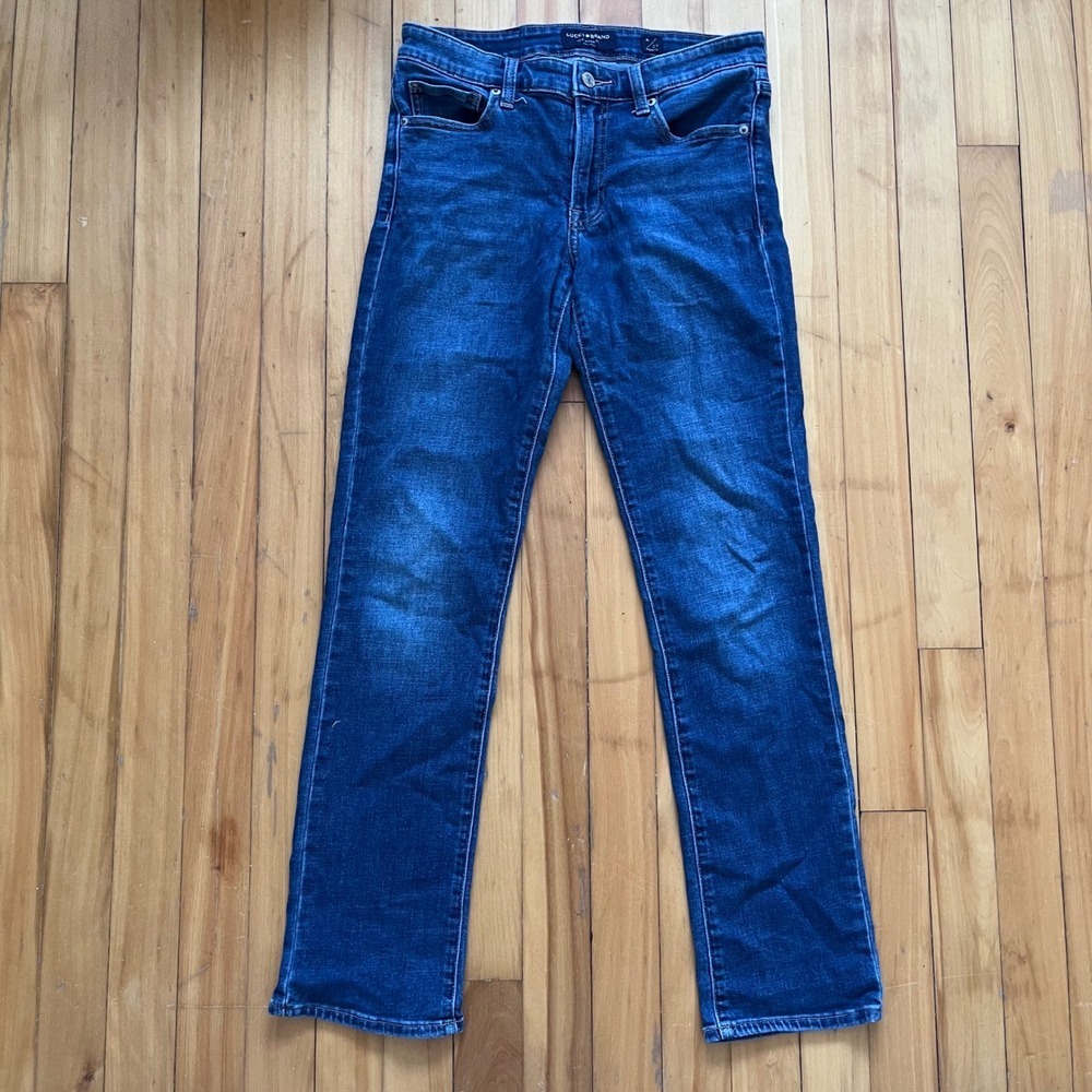 Lucky Brand Sweet Straight Mid Rise Jeans Dark Wash Blue 4/27 Regular